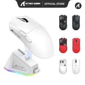 ATTACK SHARK X11 Wireless Gaming Mouse with Charging Dock ATTACK SHARK X11 Gaming Mouse with Magnetic Charging Dock, PixArt PAW3311 Gaming Sensor, BT/2.4G Wireless/Wired