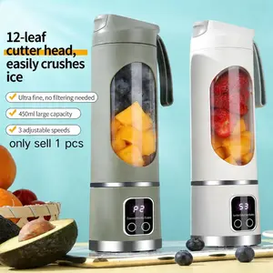 Automatic Juicer Cup, USB Rechargeable Portable Juice Maker, Large Capacity, Home Use, Ice Crusher, Outdoor Travel Mug