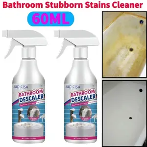 1/2Pcs Bathroom Stubborn Stains Cleaner Spray Quickly Remove Stubborn Stains Cleaner Powerful Stains Remover for Bathtub Toilet