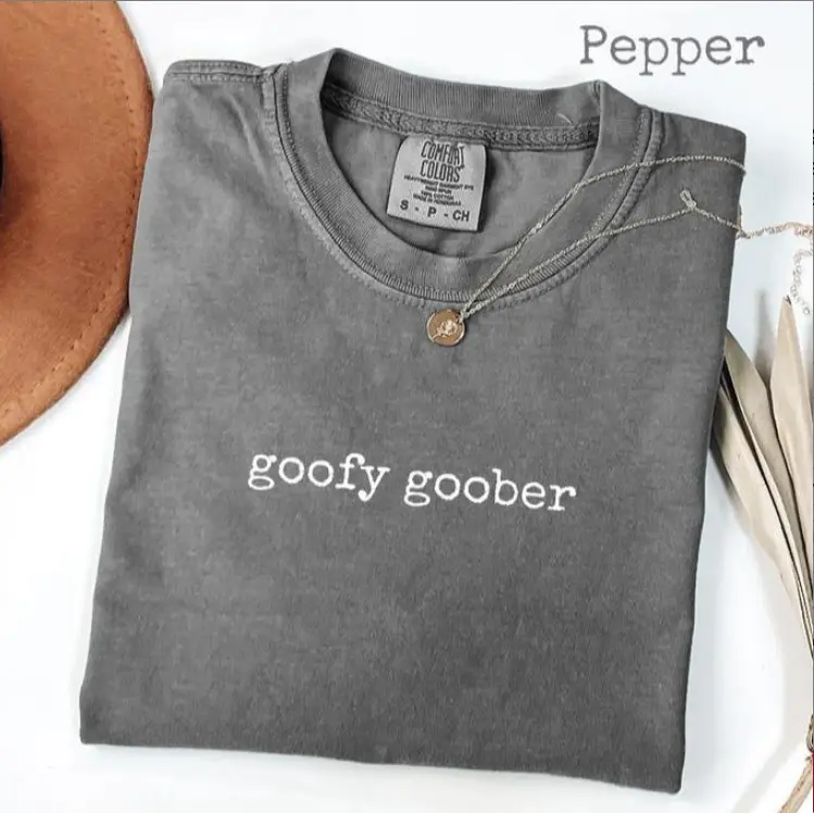 Comfort Colors Goofy Goober TShirt, Funny Viral Nostalgia Graphic Tee, Internet Meme T-Shirt, Gift for Her or Him, Trendy Throwback Vibes Tee