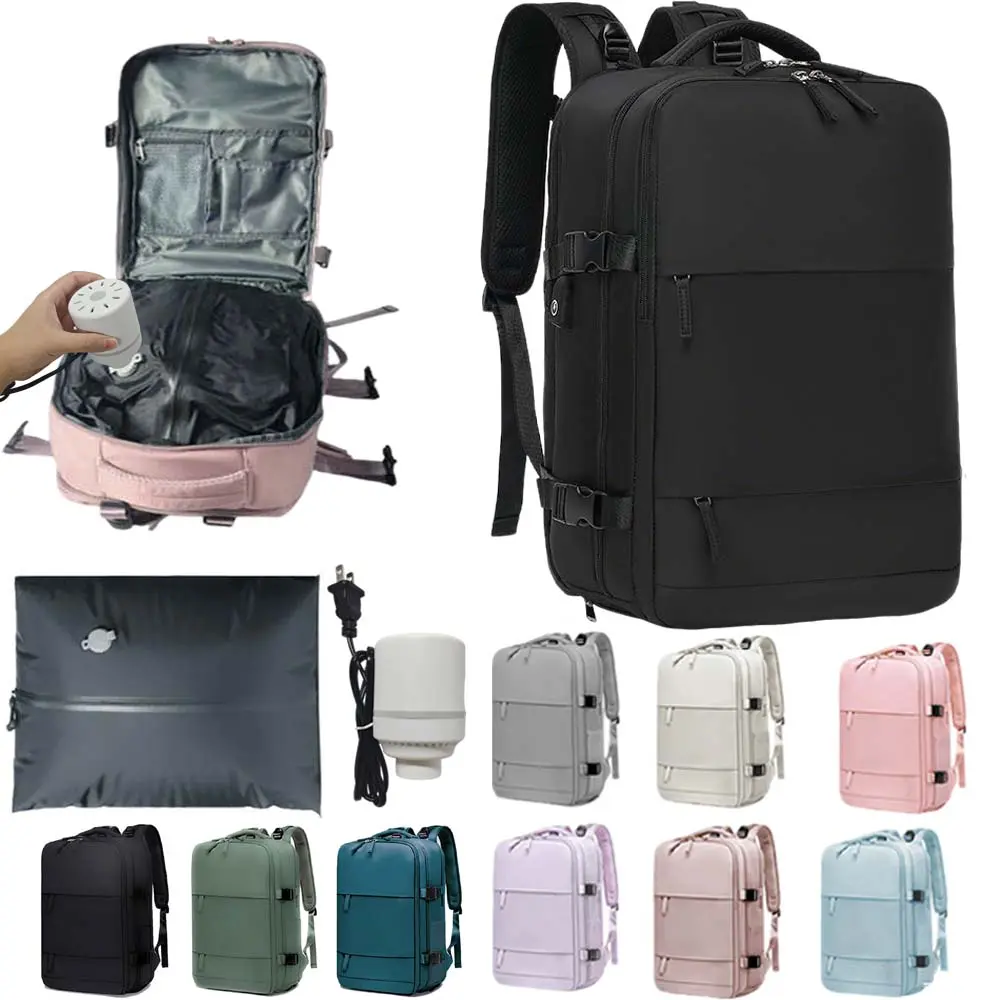 Dadamayar Vacuum Seal Backpack - High-Capacity Water-Resistant Carry-On Luggage, Electric Pump, Vacuum Bag, Detachable Compression Liner, Extra Storage, Dual-Use, Double Pocket, Effortless Compression (Multiple Colors)