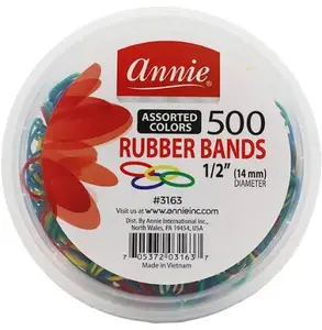 ANNIE #3159 RUBBER BANDS 500 CT ASST