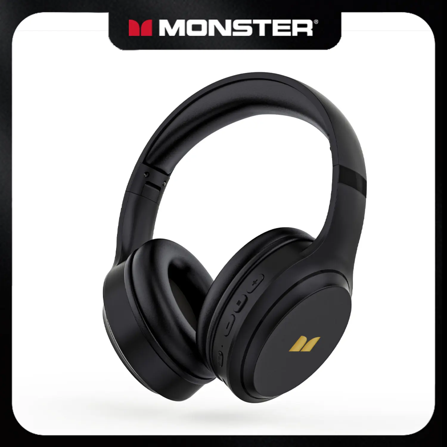 MONSTER N21 Noise Cancelling Wireless Over-Ear Bluetooth Headphones, Bluetooth 6.0, 25H Battery Life, Deep Bass HiFi Stereo Sound, Foldable Comfortable Design, Built-in Mic, for Home Office Calls, iPhone Android PC- SummerWins - DealsForYouDays