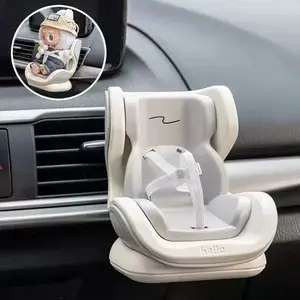 Mini Doll Car Seat for Labbubu & Plush Toys with Secure Design and Soft Material Easy Installation Fun Decoration Gift