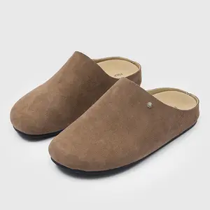 Men’s Slip-On Suede Mule Shoes Closed Toe Casual Lazy Loafers