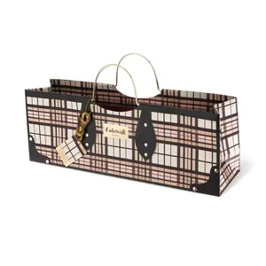 Plaid Purse Wine Bag - Single Bottle