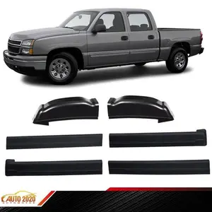 Fit For 01-06 Silverado GMC Sierra 2500/3500 Crew Cab Corners Rocker Panel Guard