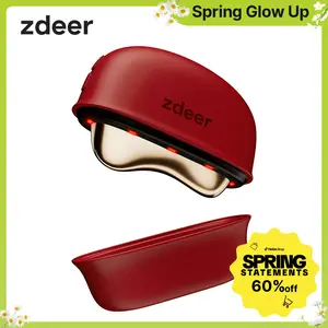 Zdeer LED Red Light Therapy Facial & Neck Massager – Heated Gua Sha Facial Sculpting Device with Vibration for Firming & Lifting, Perfect Christmas & Valentine’s Day Gift for Her