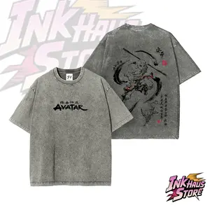 Aang Shirt, Avatar the Last Airbender --Short Sleeve Cotton Unisex Retro wash Tee