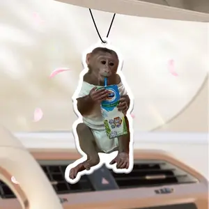 Monkey Design Car Air Freshener, Car Air Freshener Ornament, Decoration, Car Interior Accessories, Car Interior Diffusers for Car, Room, Bedroom, Toilet, Wardrobe