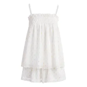 Women 2 Piece Pajamas Set Summer Print Loose Sleeveless Camisole Tops and Elastic Shorts for Soft Loungewear
