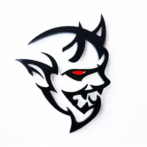 2x Demon Redeye Emblem Badge for Dodge Charger Challenger Hellcat SRT TRX Logo