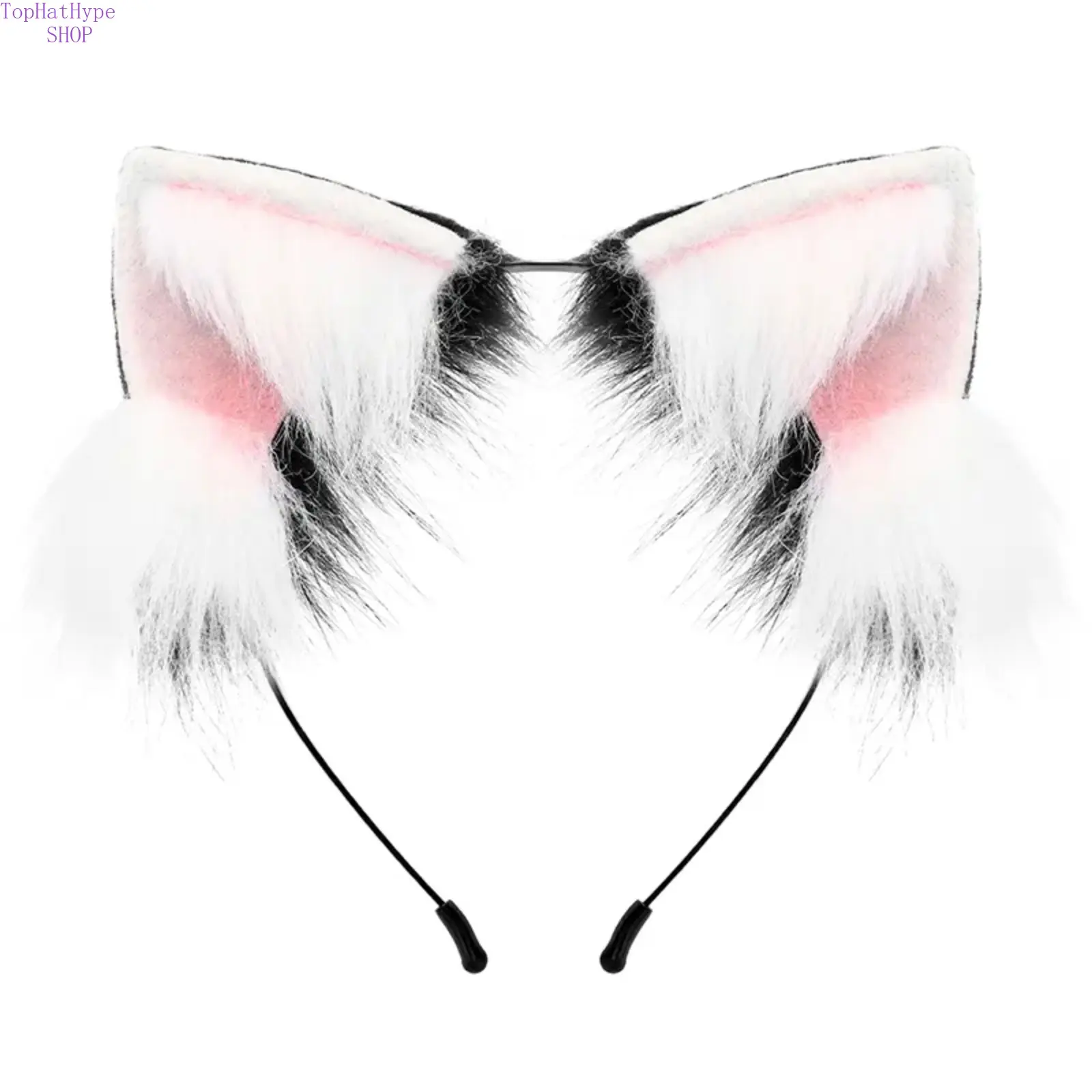 Handmade Plush Cat Ears Headband, Realistic Furry Animal Ears Hairband, Cosplay Fox Ears Costume Accessories, Adorable Furry Style Props Perfect for Anime Conventions, Cosplay Events, Halloween Parties & Daily Cute Outfits