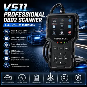 V511 OBD2 Scanner Live Data Professional Mechanic OBDII Diagnostic Code Reader Tool For Check Engine Light #Summervibes