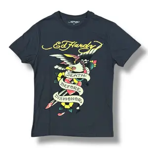 Ed Hardy 'Eagle' T-Shirt (Charcoal) EHM1100-148