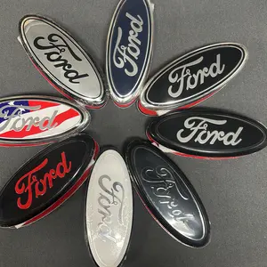 FORD 9" inch Front Grill Emblem & Tailgate LOGO For F150 F250 F350 Oval 3M Adhesive Badge Nameplate 2005-2014 FORD 9" inch Front Grill Emblem & Tailgate LOGO For F150 F250 F350 Oval 3M Adhesive Badge Nameplate 2005-2014