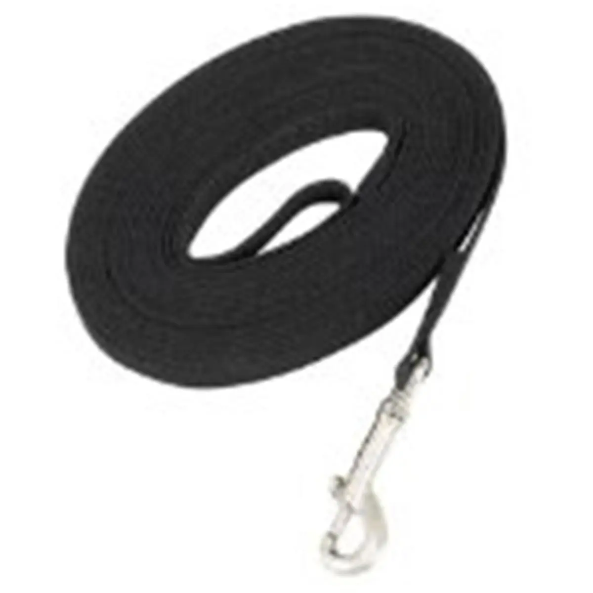 212 MAIN Guardian Heavy-Duty Cotton Web Equestrian Training Lead - 50 Ft, Black, with Swivel Snap, Guardian Gear Cotton Web Training Leads
