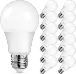 Standard A19 LED Light Bulbs E26 Lamp, 15W Standard Energy Daylight White LED Bulbs,No Flicker Non-Dimmable Bulbs for Lamp - 15 Pack