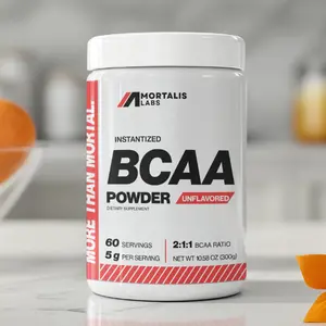 BCAA 2:1:1 Instantized Powder - Unflavored - 5g per Serving, 60 Servings Muscle Recovery - Mortalis Labs
