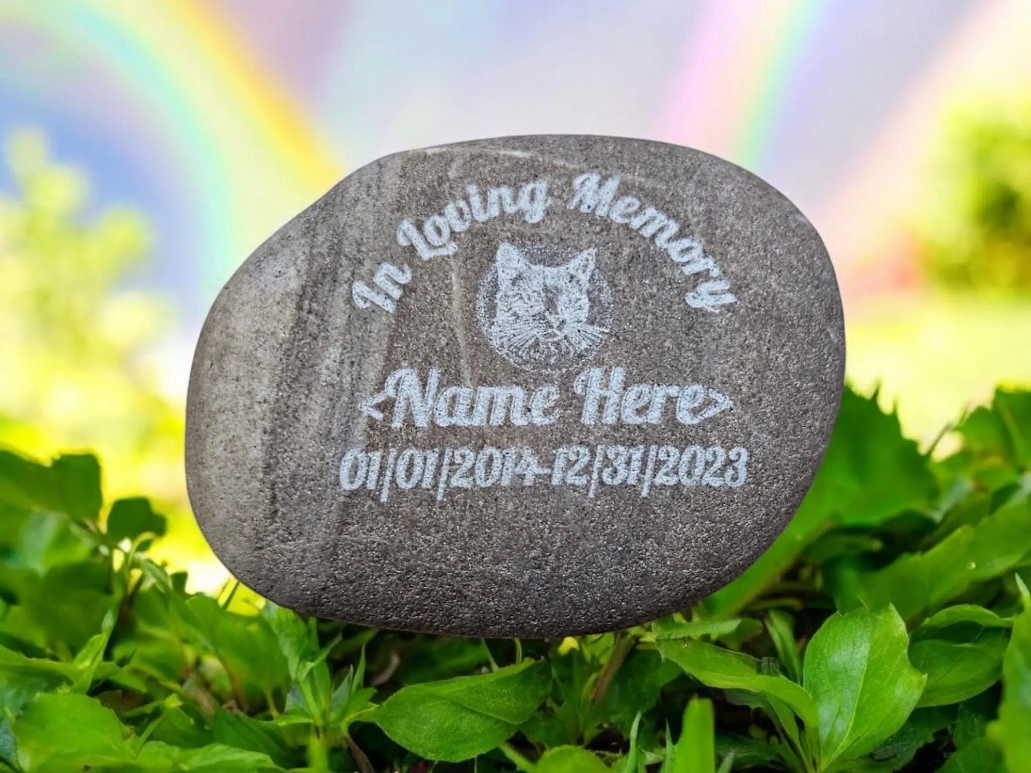 Pet Memorial Stone - In Loving Memory Personalized  Personalized Rock