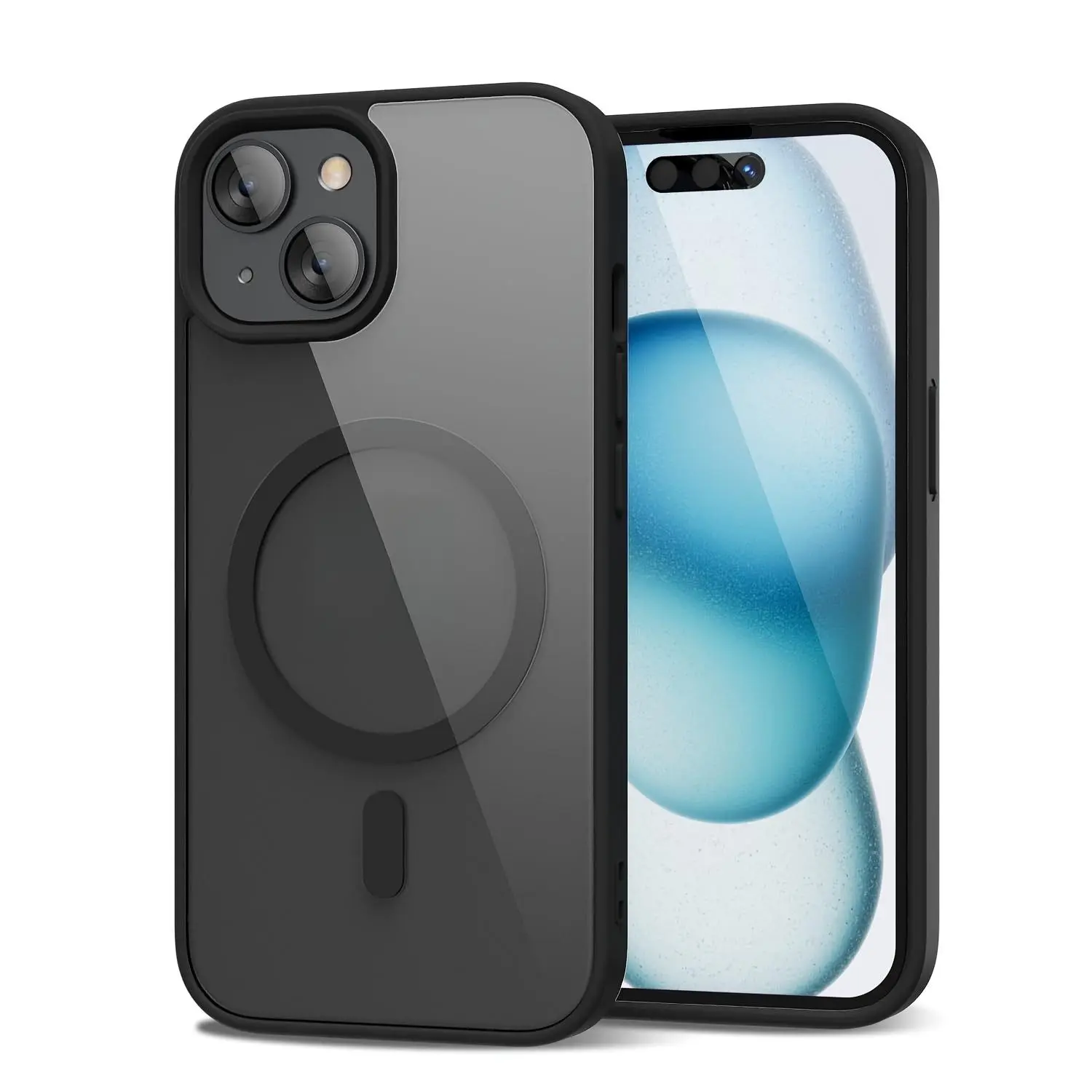Clear Magnetic Phone Case for iPhone 17/16/15/14 Plus/13/12/11 Pro Max, Compatible with Magsafe, Clear Transparent Military Grade Drop Protection Shockproof Protective Phone Cases Cover for iPhone 17 Pro Max