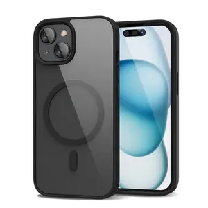 Clear Magnetic Phone Case for iPhone 17/16/15/14 Plus/13/12/11 Pro Max, Compatible with Magsafe, Clear Transparent Military Grade Drop Protection Shockproof Protective Phone Cases Cover for iPhone 17 Pro Max