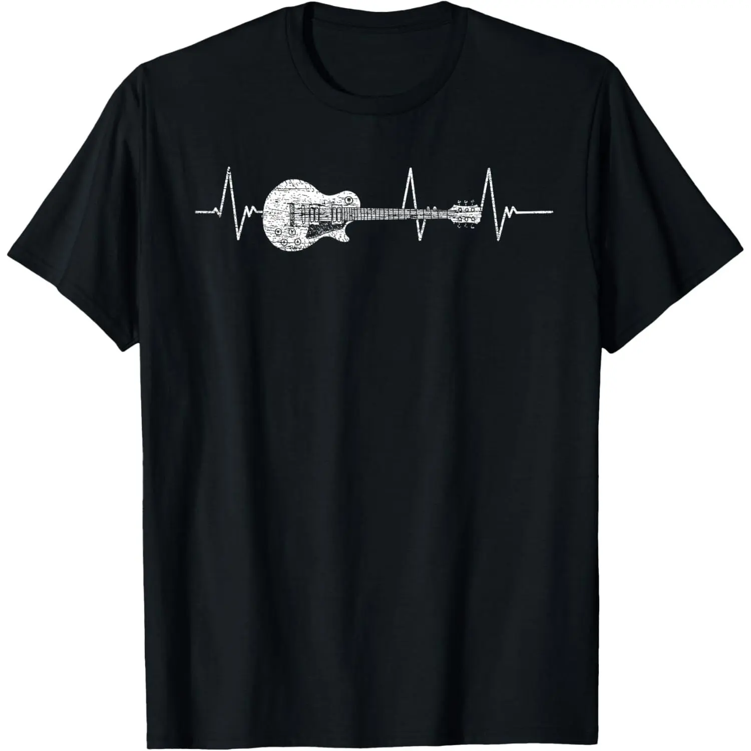 100%cotton Music & Guitar Shirts Guitarist Heartbeat Guitar T-Shirt