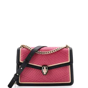 Pre-owned Bvlgari material Messenger Bags Serpenti Forever Shoulder Bag Quilted Leather Small by Rebag
