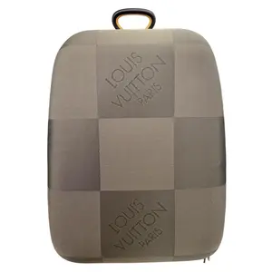 Pre-owned Louis Vuitton Damier Geant Rolling Suitcase Conquerant 65 Olive