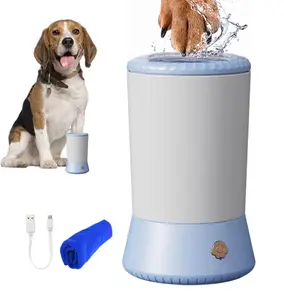 NEW 2025 All for Paws Automatic Dog Paw Cleaner Free Clean Towels- Portable USB Rechargeable Pet Dog Paw Cleaner for Muddy Claws, Safe for Dogs