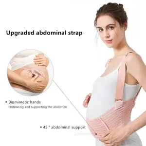 Maternity Belly Band for Pregnant Women, Professional Waist Support Belt, Mid-Late Pregnancy Abdominal Strap, Comfortable Baby Bump Wrap, Abdominal Binder