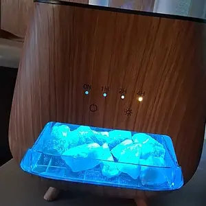 Upgraded Colorful Flame Essential Oil Diffuser, 9-Color LED Aroma Diffuser & Cool Mist Humidifier Combo, Ultra Quiet Aromatherapy Diffuser with Auto Shut-Off, Long-Lasting Scent for Home, Bedroom, Office, Yoga