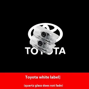 LED door welcome Projection logo light For Toyota Camry Highlander Land Cruiser Prado Avalon Reiz Rav4 Crown CHR Prius accessory
