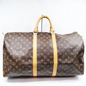 Pre-owned Louis Vuitton other Travel Bag LV Boston Bag Keepall 55 Brown Monogram 5504223 12314505350/142602