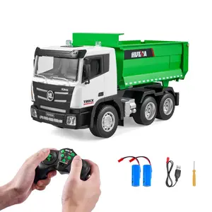 VEVOR RC Dump Truck Toy,  9-Channel 1:18 Scale, Remote Control Dump Truck RC Construction Vehicle Truck Toy with Light & 2 Rechargeable Batteries Birthday Gift for Toddlers Kids Boys and Girls Age 8+