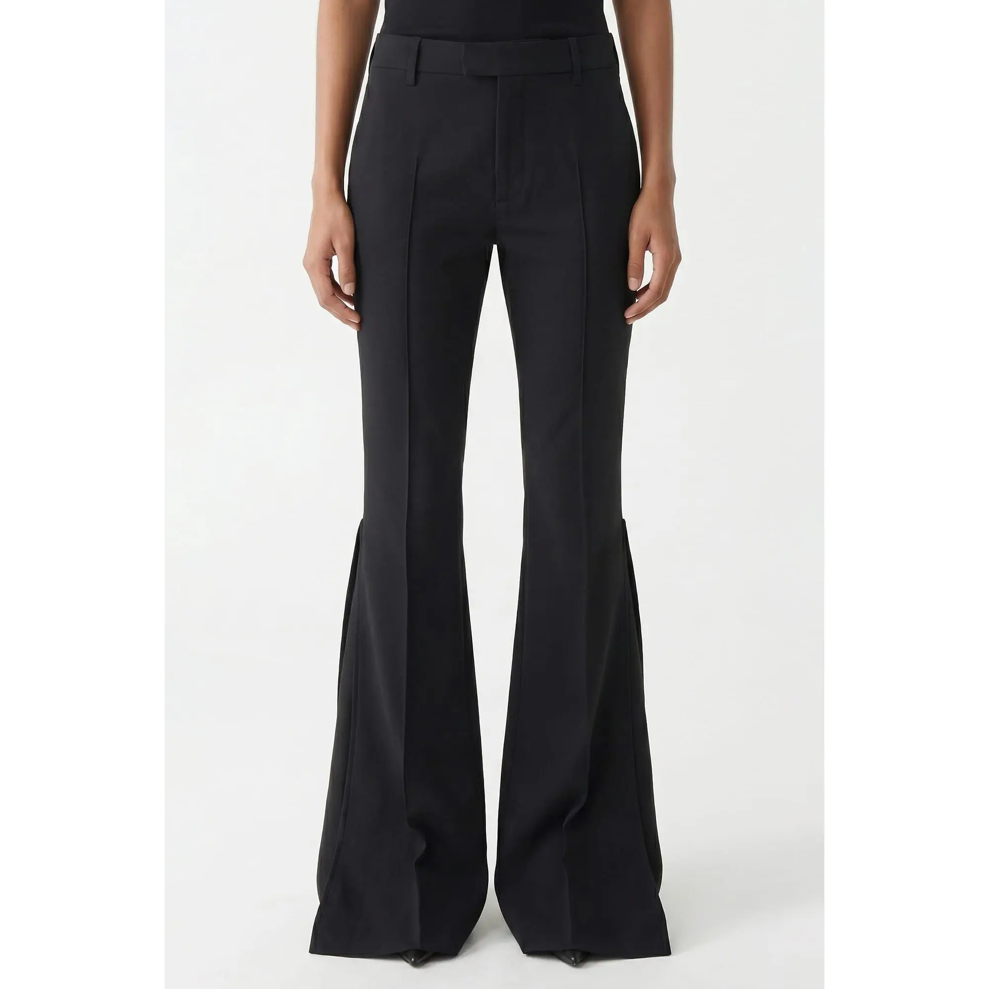 Ann Demeulemeester Fie Bootcut Trousers In Black