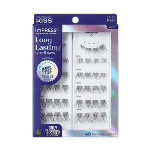 Impress Falsies Long Lasting Pre-Glued Lash Clusters Kit - Demi Natural