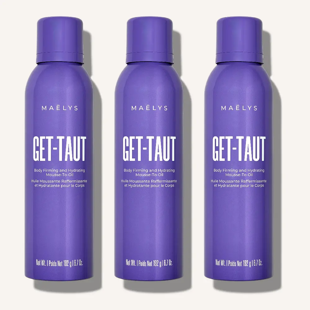 MAËLYS GET-TAUT Body Firming and Hydrating Mousse-To-Oil x 3 | Save $24 | Packed With Glaucine + Squalane