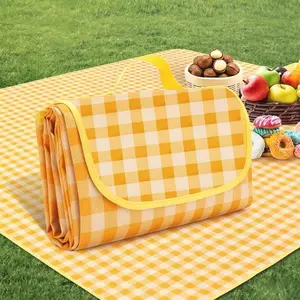 Outdoor Picnic Blanket Camping Mat, Large Portable Travel Rug, Beach Grill Park Grass Pad, 59.06"x39.37", 78.74"x59.06", 78.74"x78.74"