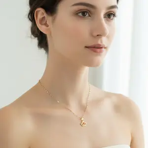 Crown Pendant Necklace - Stainless Steel