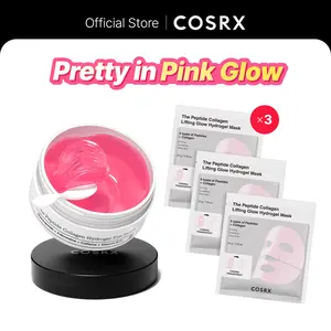 [COSRX Official] Pretty in Pink - Lift & Bright | The Peptide Collagen Hydrogel Eye Patch (60 patches) | The Peptide Collagen Lifting Glow Hydrogel Mask_3ea | Lift, Firm and Glow with Peptides & Collagen