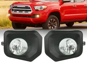 Nilight Fog Lights Assembly Compatible with 2016 2017 2018 2019 2020 2021 2022 2023 Toyota Tacoma SR SR5 Model Only Light Replacement Clear Len Driver and Passenger Side