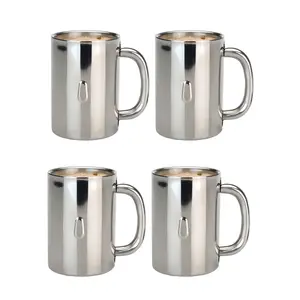 BergHOFF Straight 4Pc 18/10 Stainless Steel Coffee Mug Set