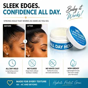 WD Laid Edges Edge Control Last 24+ Hours Long Lasting Strong Hold Lightweight