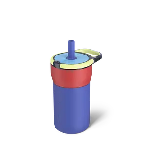 BrüMate Leap 12oz Kids Straw Tumbler | 100% Leakproof Prevents Spills | Silicone Sleeve Protects From Dents & Dings | Keeps Ice 24+ Hours | Cup Holder Friendly