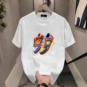 Men's Sneaker Pattern T-Shirts – Featuring simulated embroidery print design, these stylish casual men's shirts are also suitable for women, mothers, and friends to wear in daily life.