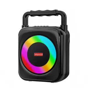 Outdoor Bluetooth Speaker with Booming Sound，BINBIN Party Speaker with Light