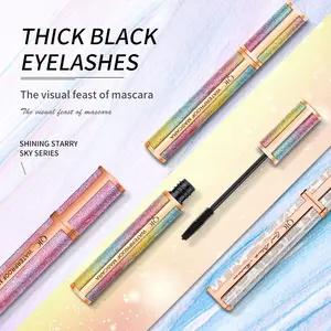 Starry Sky 4D Lash Mascara, Voluminous Curling, Waterproof Sweatproof Smudge Proof, Illuminate Your Eyes Radiant, Long Lasting Makeup