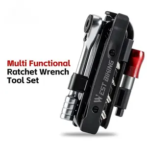 WEST BIKING Multi-Functional Bike Tool Set, Wrench, Magnetic Bar Bicycle Tools Kit, Versatile Use for Various Scenarios, Essential Cycling Accessories