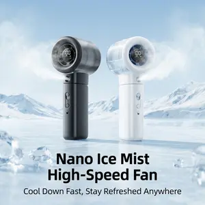 Nano Ice Mist High-Speed Fan - Portable AC + Mist Fan for Ultra Quiet Cooling in 2 Seconds - Stay Refreshed Anywhere